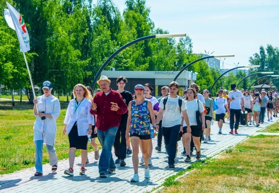 Түбән Камада җәяү йөрергә яратучылар «Яшәүгә 10 мең адым» марафонына кушыла ала