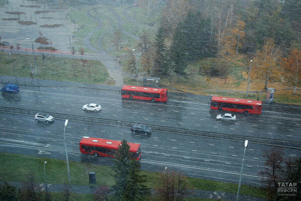 Татарстанда машина йөртүчеләрне һава торышы начараю турында кисәттеләр