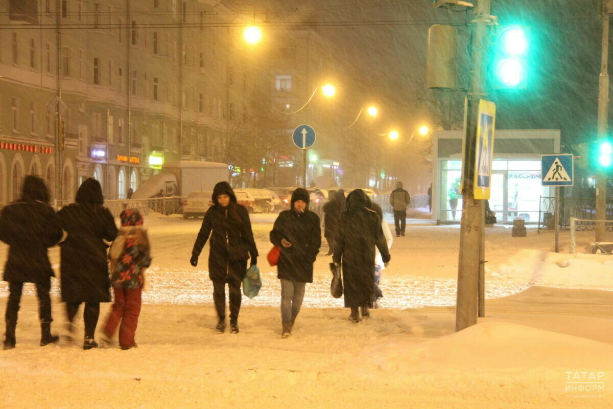 Татарстанда урыны белән буран һәм һава температурасының -4 градуска төшүе көтелә