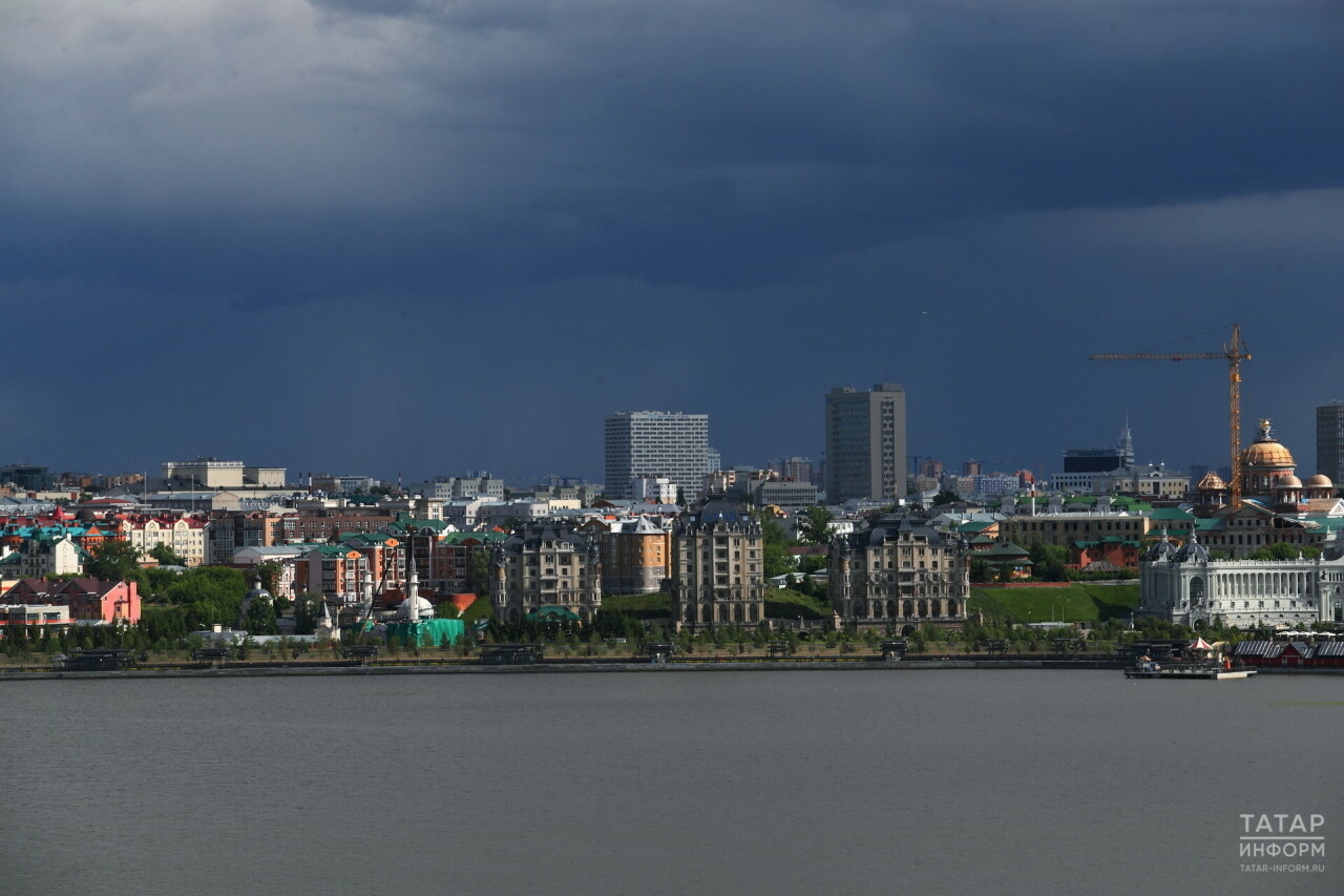 Атна башында Татарстанда яңгыр һәм яшен көтелә