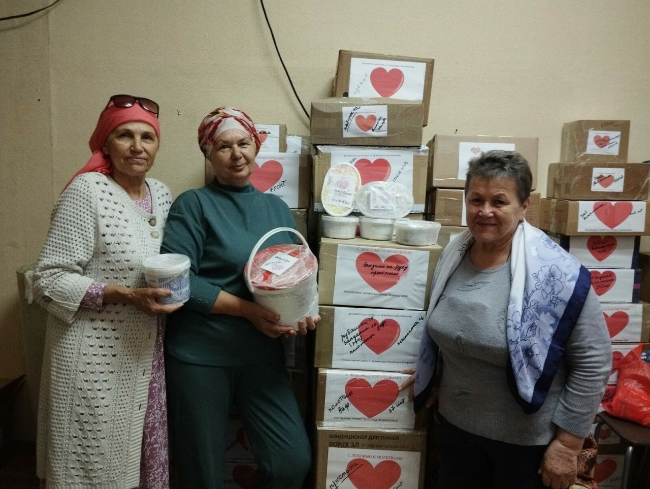 Лениногорск волонтерлар төркеме 29нчы тапкыр махсус хәрби операциягә ярдәм озатты