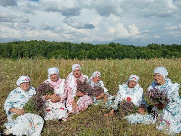 Югары Әлки авылы аланында мәдәният йорты хезмәткәрләре  «Мәтрүшкә бәйрәме» үткәргән