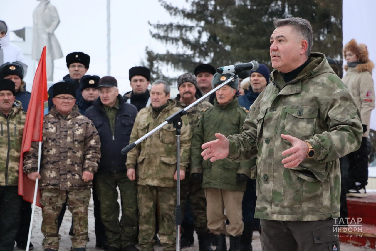 Арчадан махсус операциядә катнашучыларга гуманитар ярдәм китте