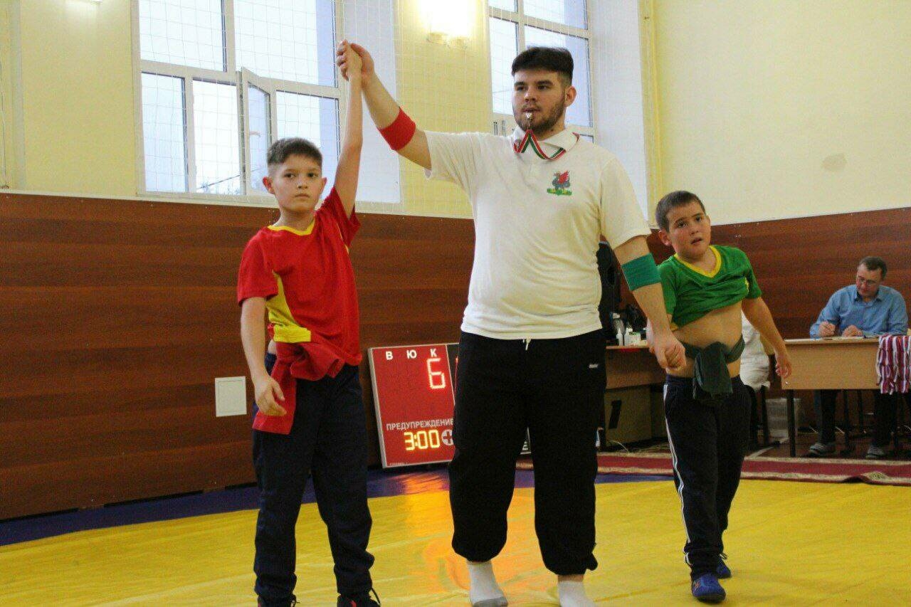 Теләчедә яшүсмерләр арасында көрәш буенча район беренчелеге узды