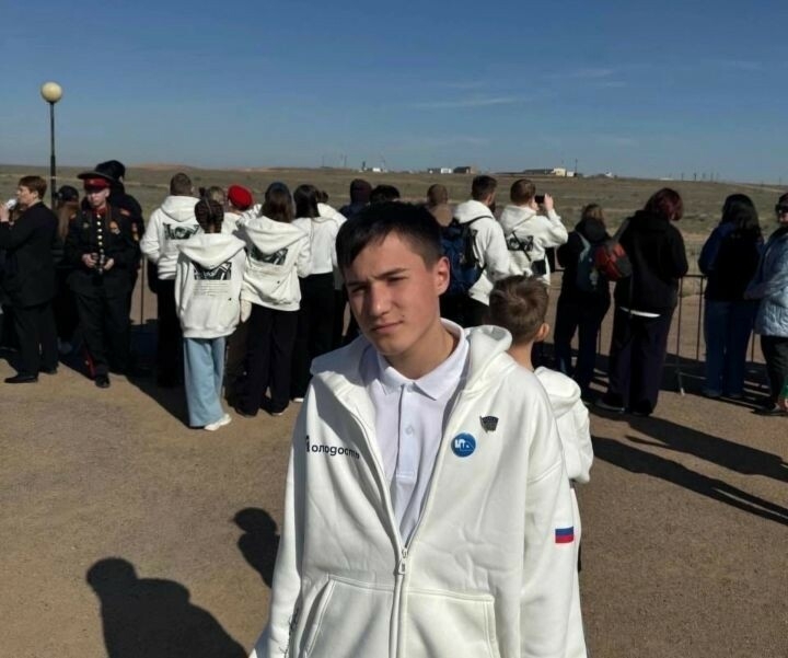 Яшел Үзән мәктәбе укучысы Байконурда «Союз МС-27» ракетасын җибәрүнең шаһиты булды