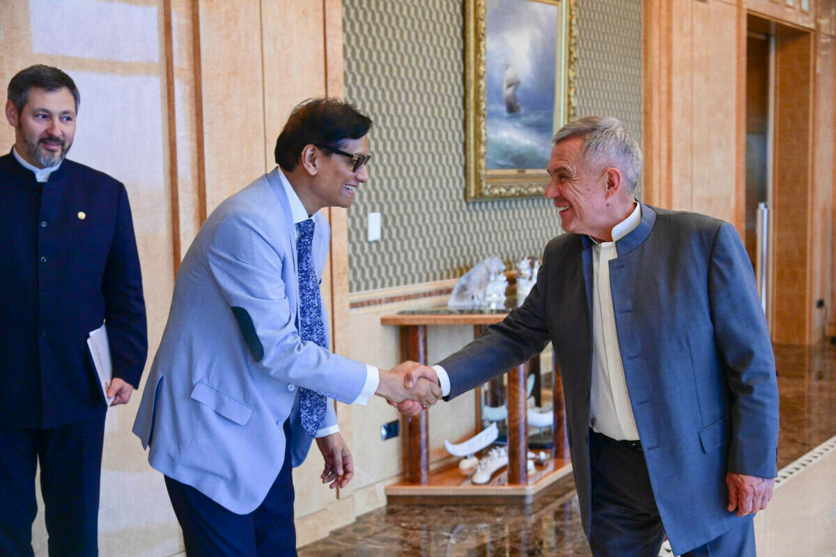 Миңнеханов Һиндстан компаниясе башлыгы белән хезмәттәшлекне үстерү турында фикер алышты