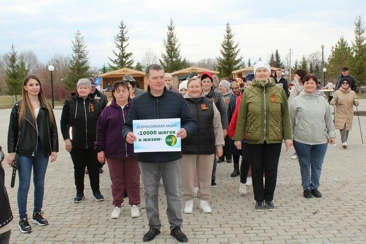 Яңа Чишмә районында «Тормышка таба 10000 адым» бөтенроссия акциясе булды