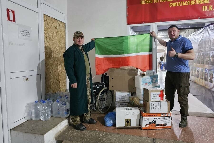 Татарстан мөселманнары махсус хәрби операция зонасына чираттагы гуманитар йөк тапшырды