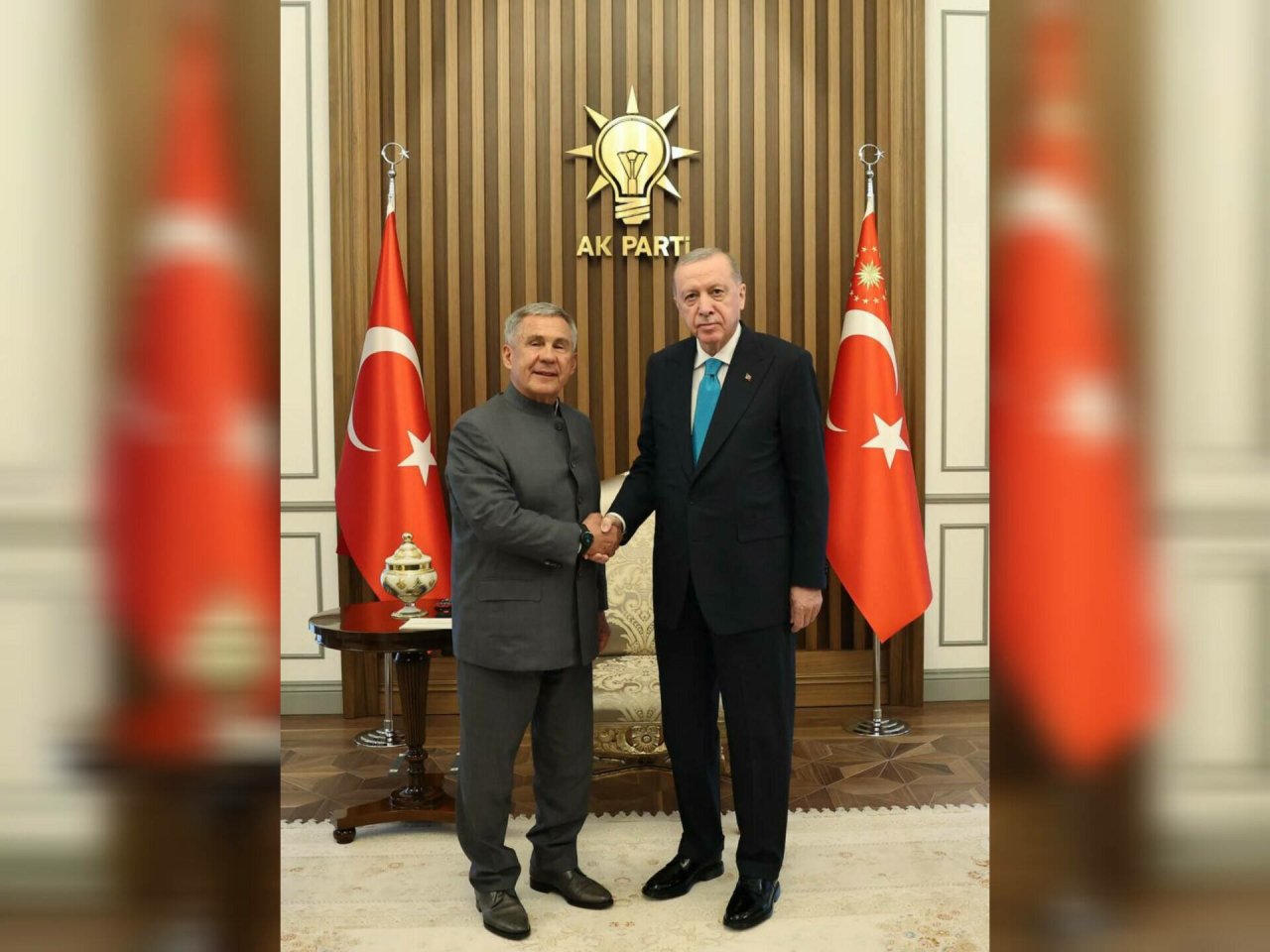 Эрдоган Миңнехановка ислам илләре белән хезмәттәшлекне үстергән өчен рәхмәт әйтте