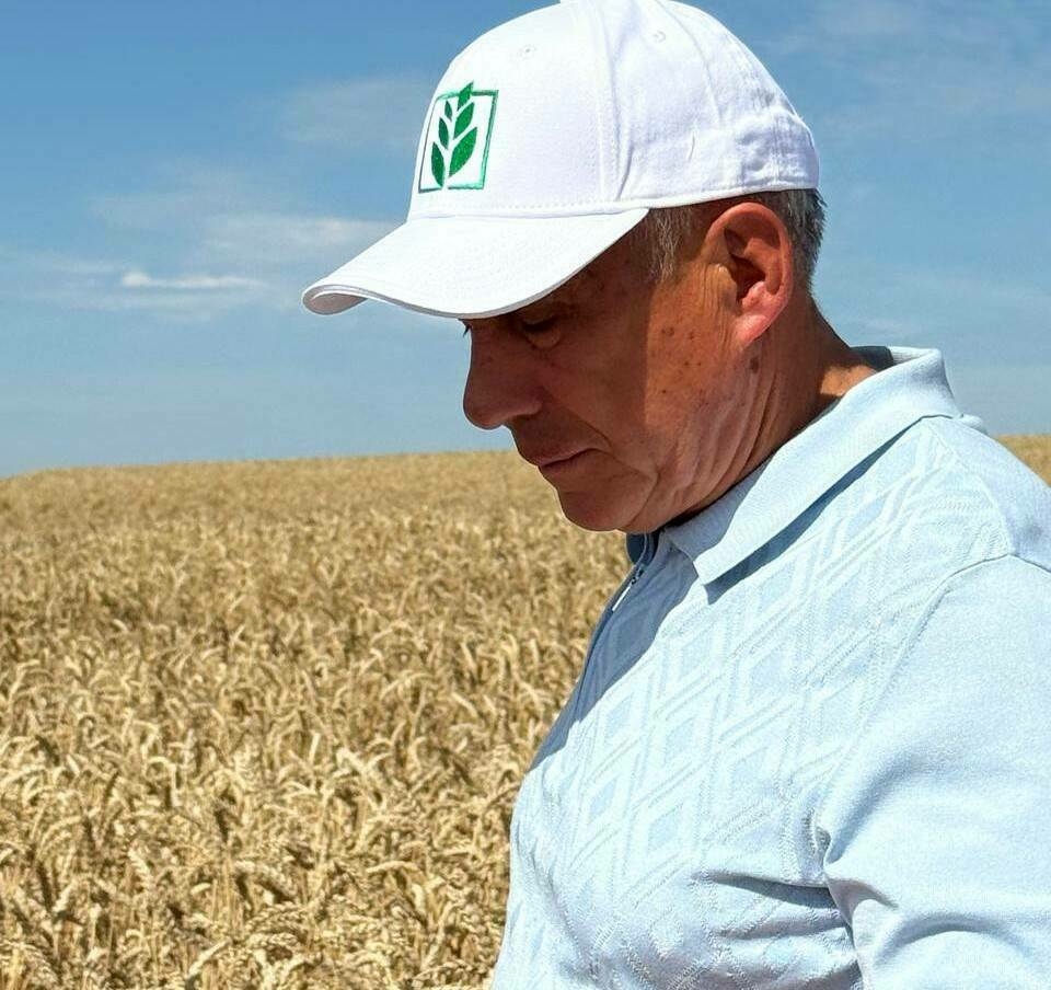 Миңнеханов Татарстан районнары басуларында урып-җыю эшләре барышы белән танышты