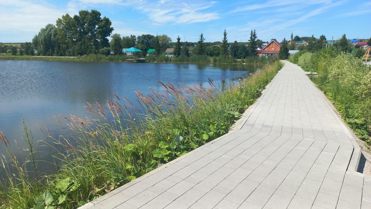 Олы Кайбычтагы ял паркында төзекләндерү эшләре дәвам итә