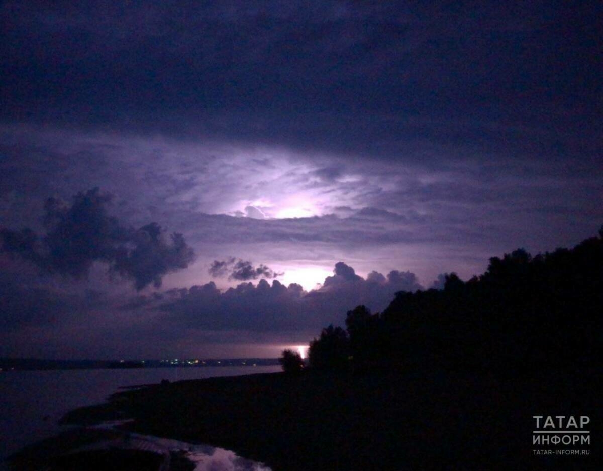 Татарстанда яңгырлар, яшен һәм көчле җил көтелә