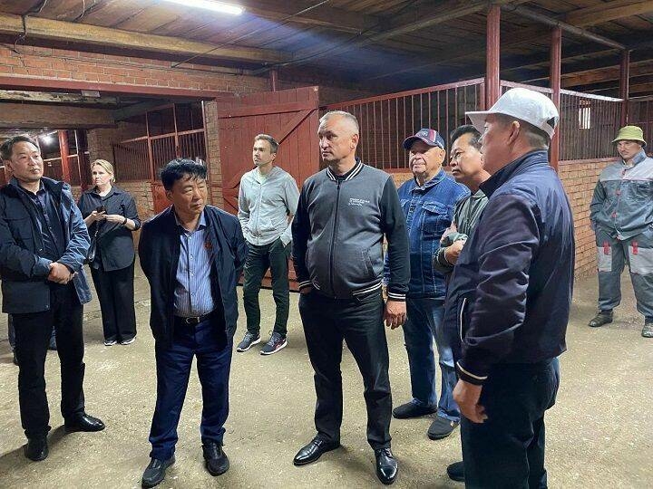 Төньяк Корея делегациясе Яңа Чишмә районында Татар атлары заводында булды