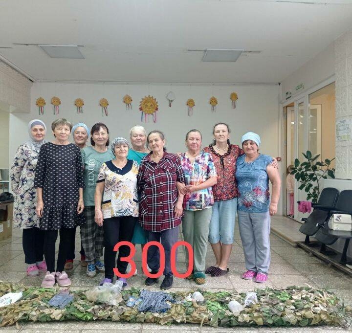 Зәйнең Дүрт-мунча авылында 10 айда 300 маскировка челтәре үргәннәр