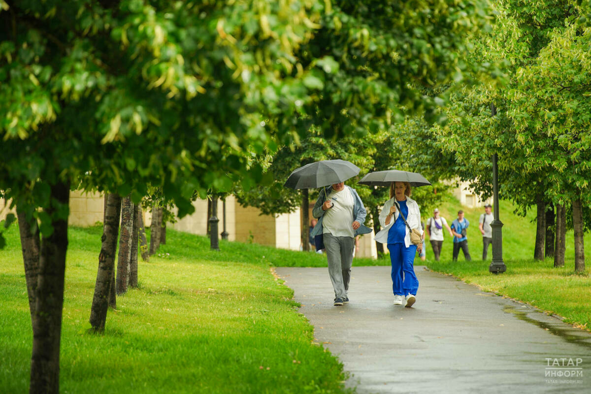 Татарстанда урыны белән кыска вакытлы яңгыр һәм көчле җил көтелә