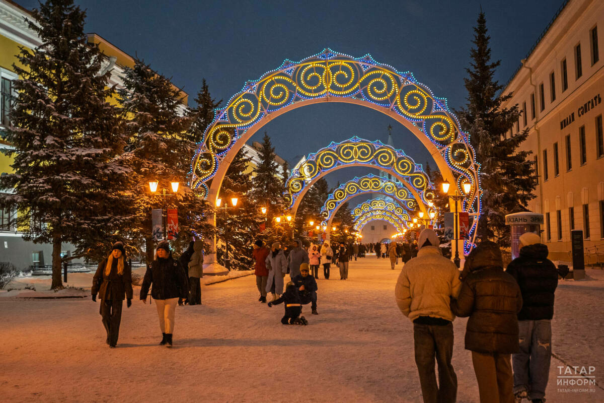 Яңа ел каникулларында Татарстанга 200 меңнән артык турист килгән