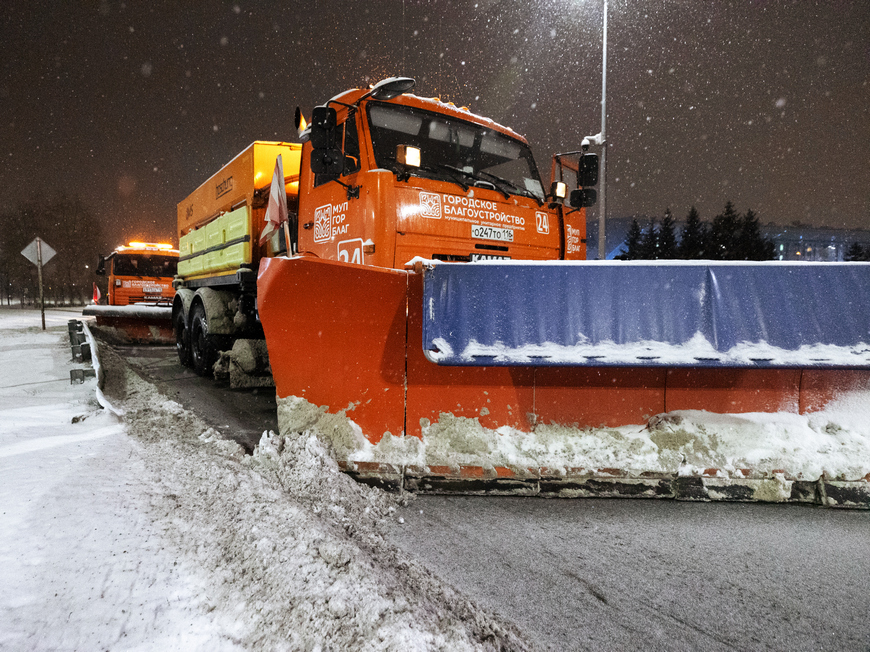 Бүген төнлә Казан урамнарын 323 берәмлек техника кардан чистартачак