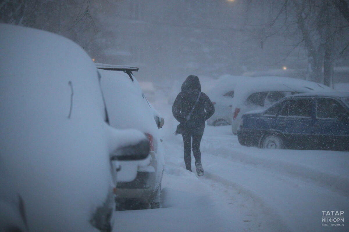 Татарстанда +3 градуска кадәр җылыта, кар һәм бураннар көтелә