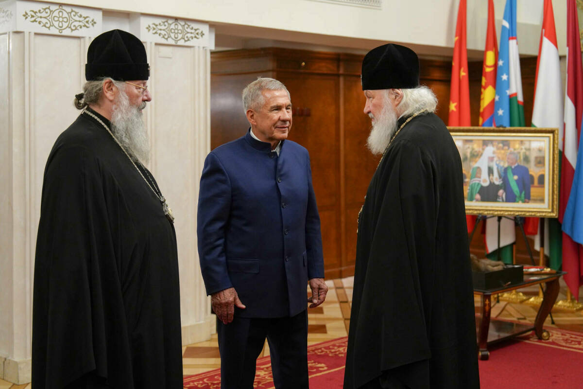Миңнеханов Мәскәү һәм бөтен Русь Патриархы Кирилл белән очрашты