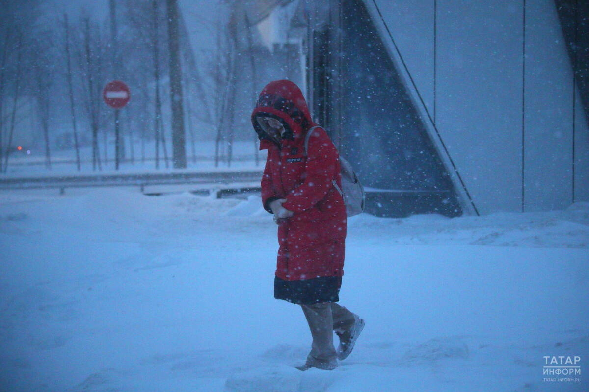 4 мартта Татарстанда кар, көчле җил һәм бозлавык көтелә