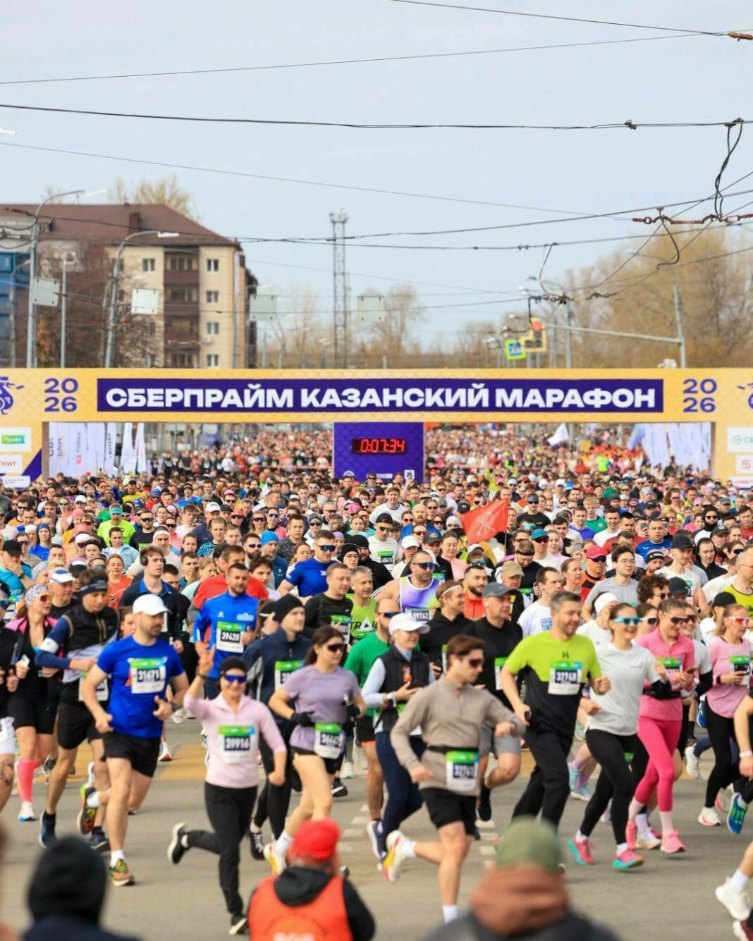 Сергей Шаров һәм Лилия Мендаева Казан марафонында финишка беренче булып килде