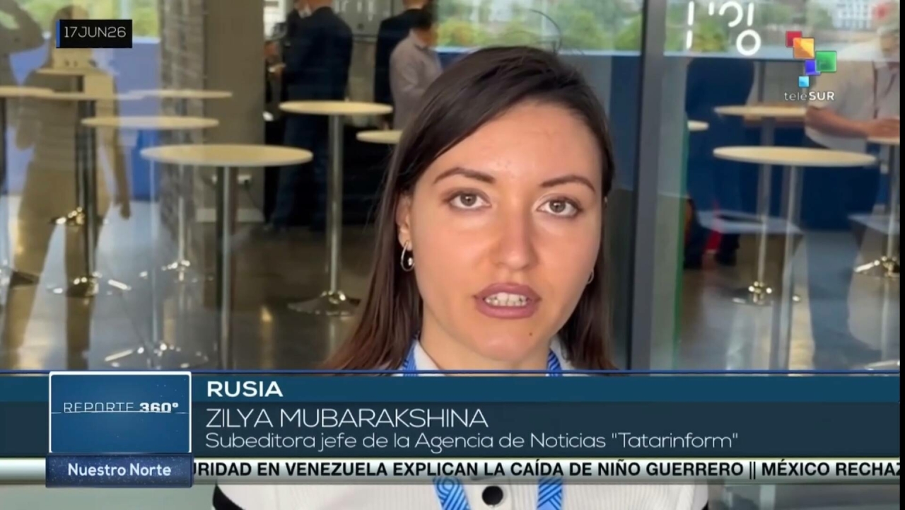 Журналист Зилә Мөбәрәкшина Латин Америкасының TeleSUR телеканалында чыгыш ясады