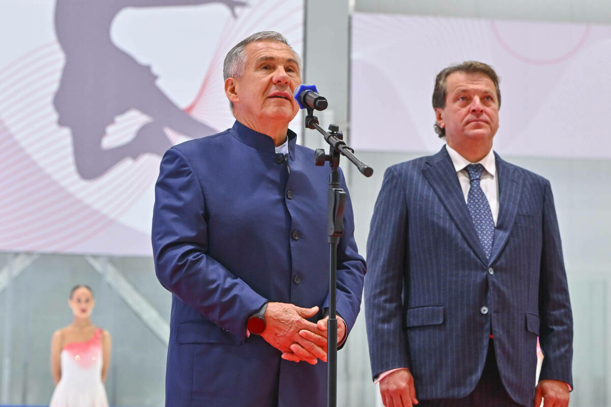 Миңнеханов һәм Метшин Казанда фигуралы шууның яңа үзәген ачтылар
