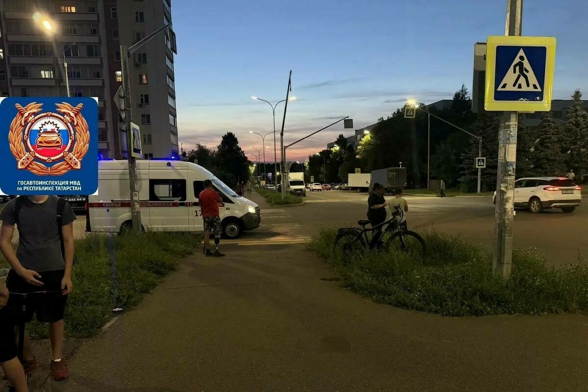 Чаллыда җәяүлеләр кичүендә велосипедчы бәрдергән хатын-кыз тән җәрәхәтләре алган