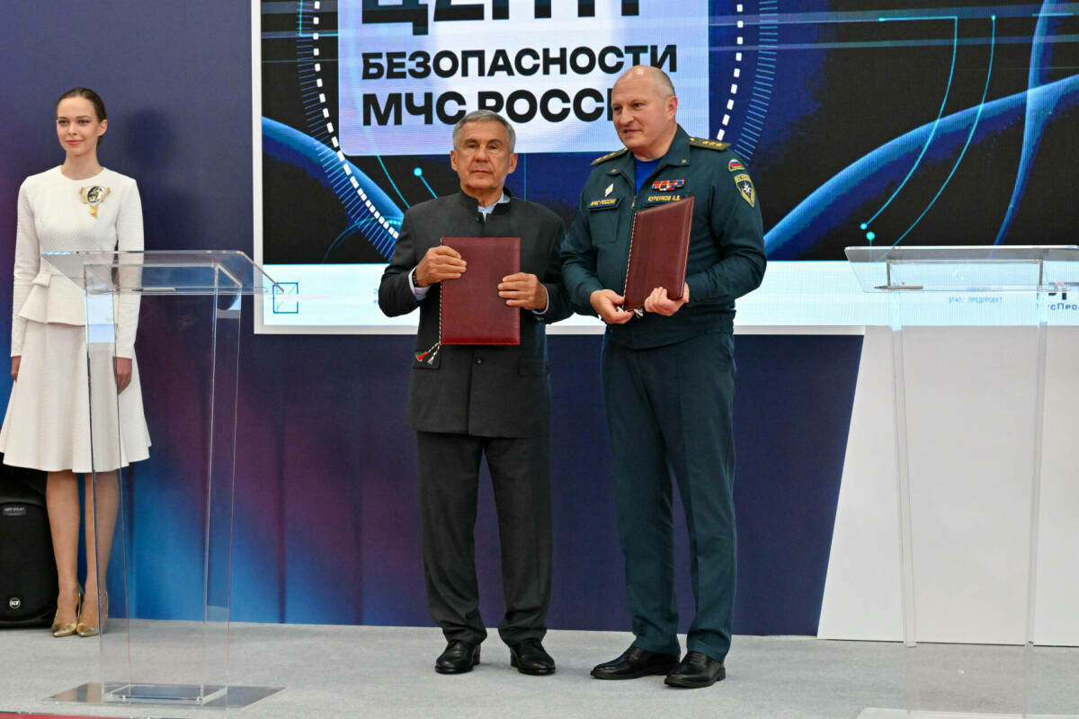 Миңнеханов һәм Куренков ТР Куркынычсызлык үзәген төзү турындагы килешүгә кул куйдылар